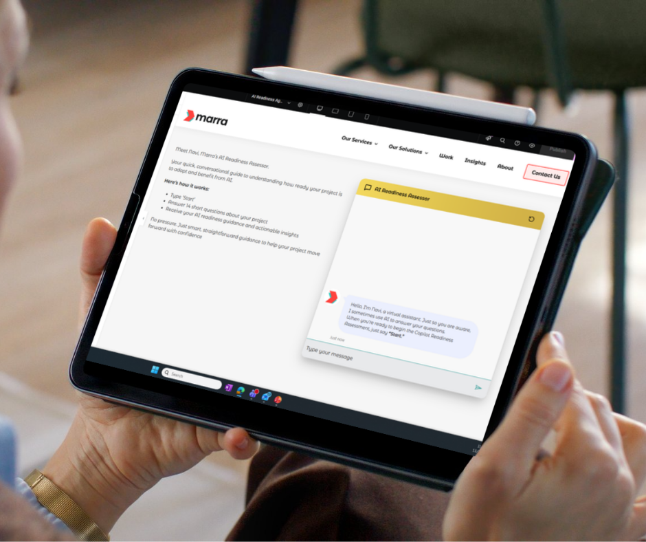 Marra AI Hub landing Page